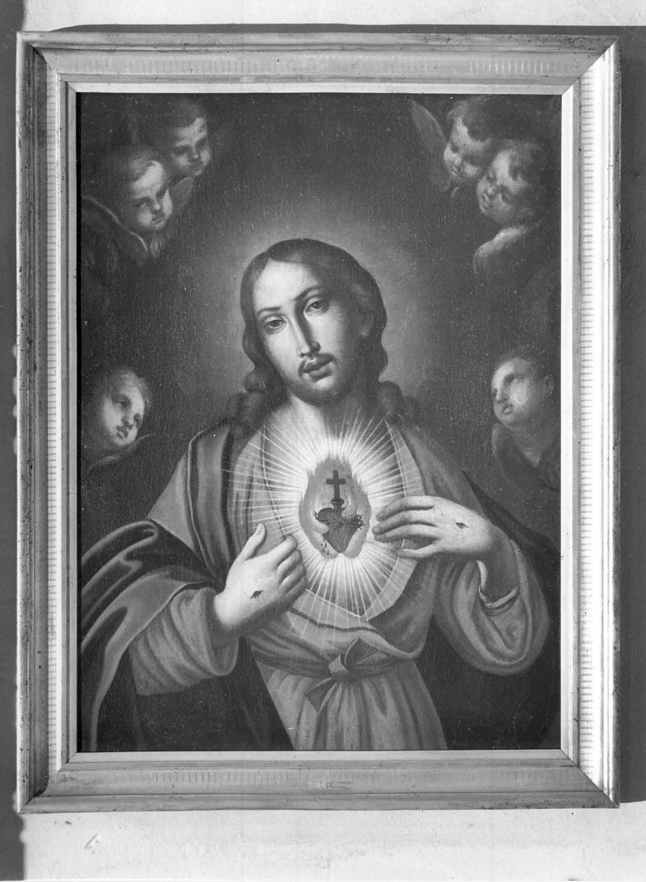 Sacro Cuore di Gesù (dipinto, opera isolata) - ambito trentino (metà sec. XIX)