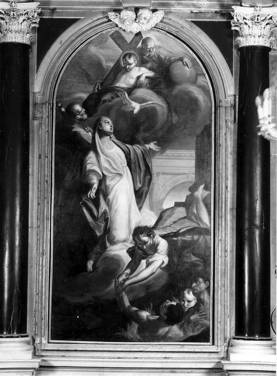 Madonna che intercede per le anime del purgatorio (dipinto, opera isolata) di Zadei Giovanni Antonio (ultimo quarto sec. XVIII)