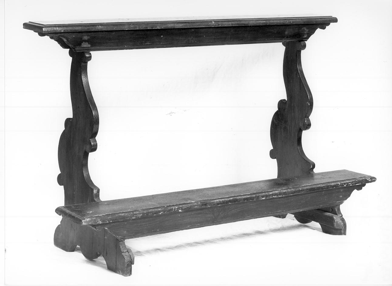 inginocchiatoio, opera isolata - ambito lombardo (metà sec. XVIII)