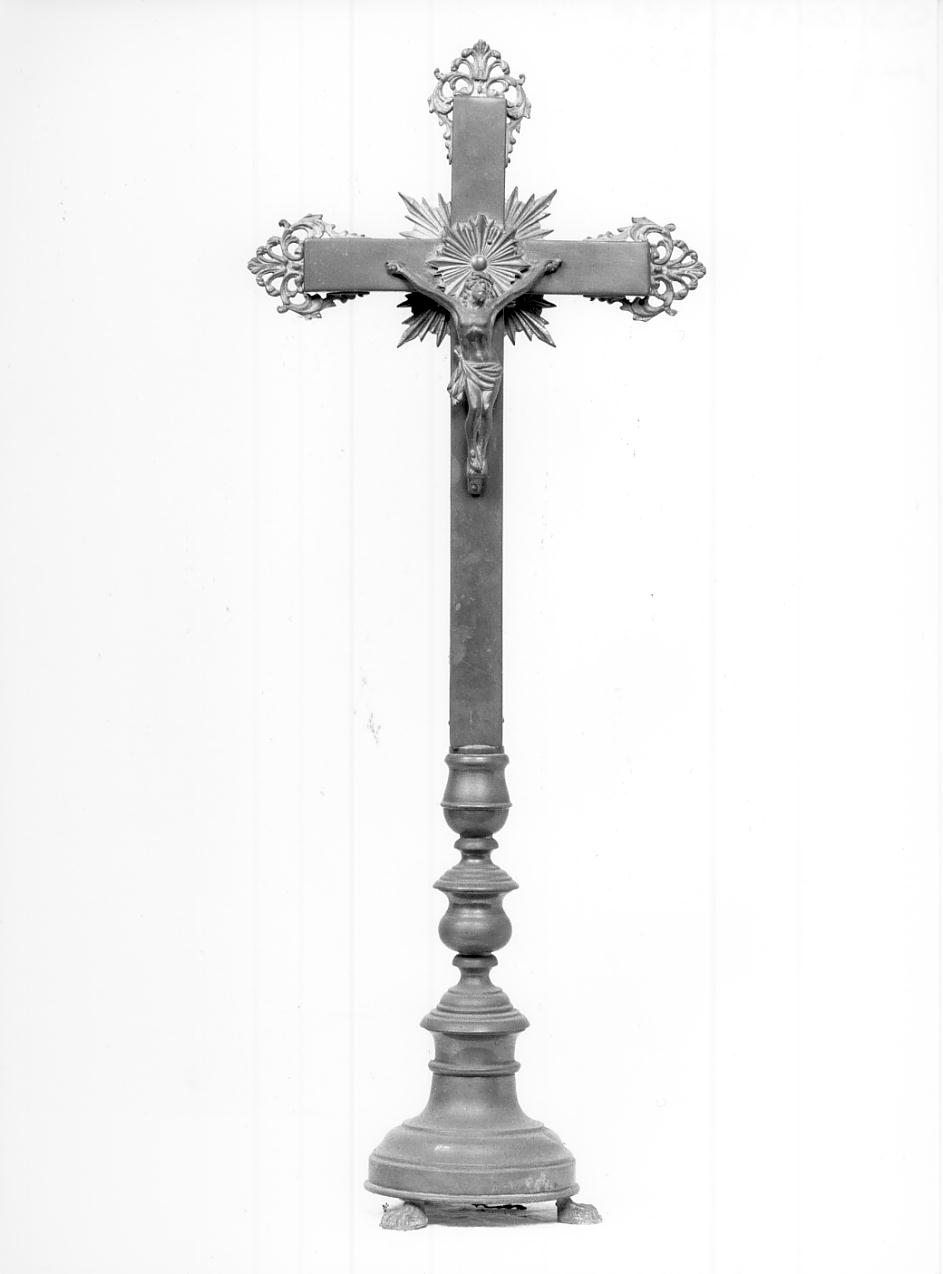 croce d'altare, opera isolata - ambito lombardo (primo quarto sec. XIX)