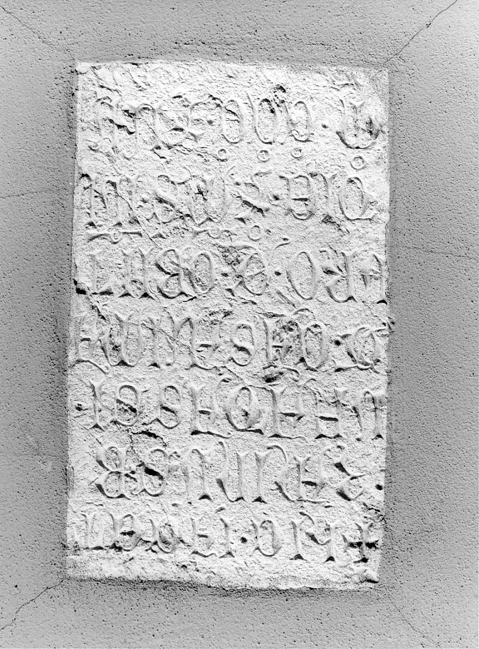lapide, opera isolata - ambito lombardo (primo quarto sec. XIV)