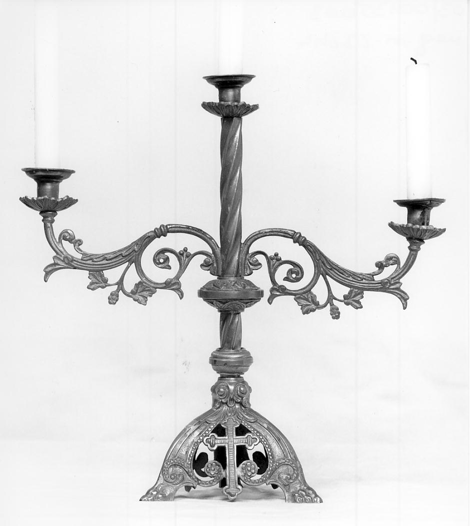 candelabro, opera isolata - ambito lombardo (secondo quarto sec. XX)