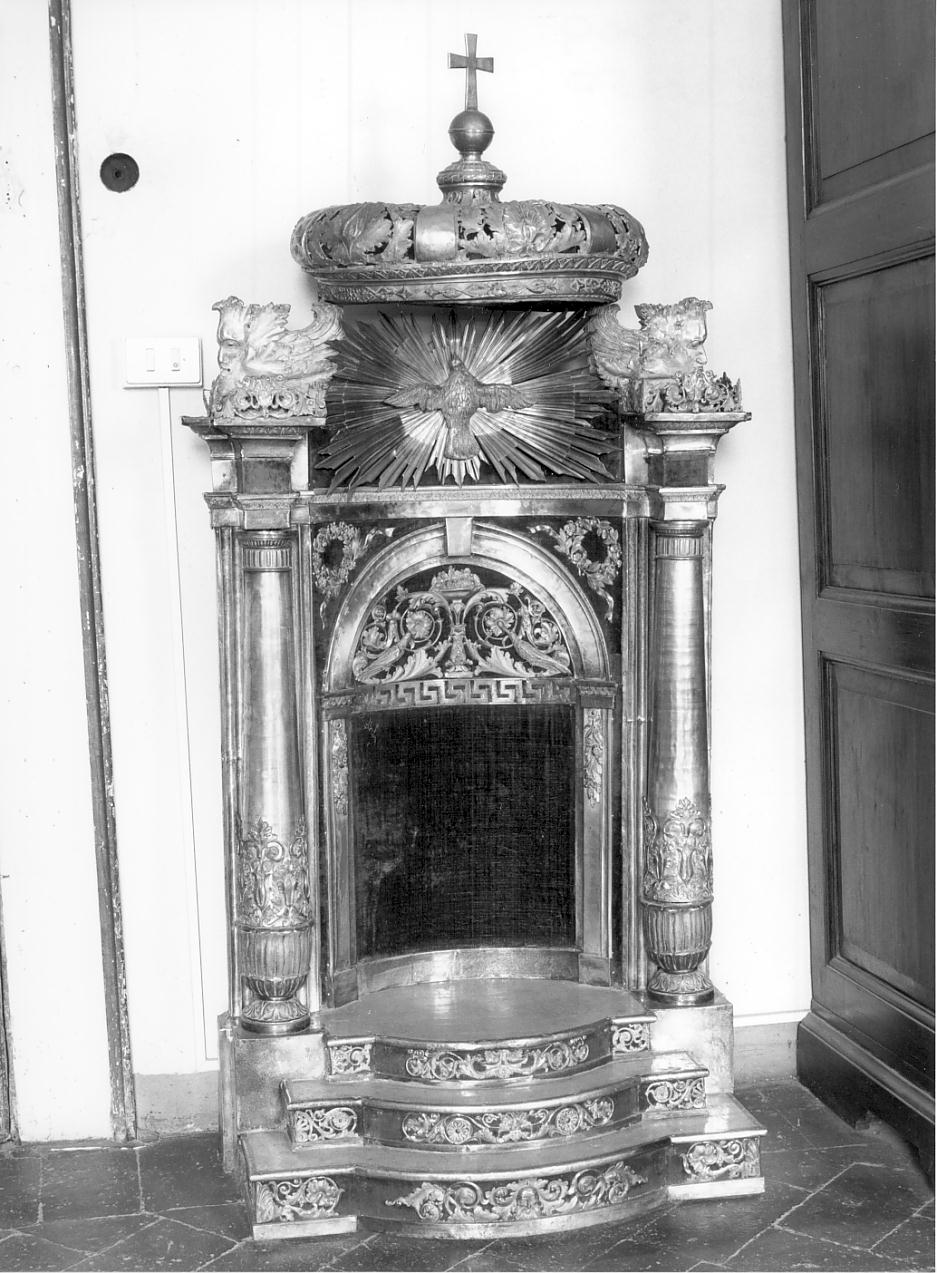 trono per esposizione eucaristica, opera isolata - ambito lombardo (primo quarto sec. XX)