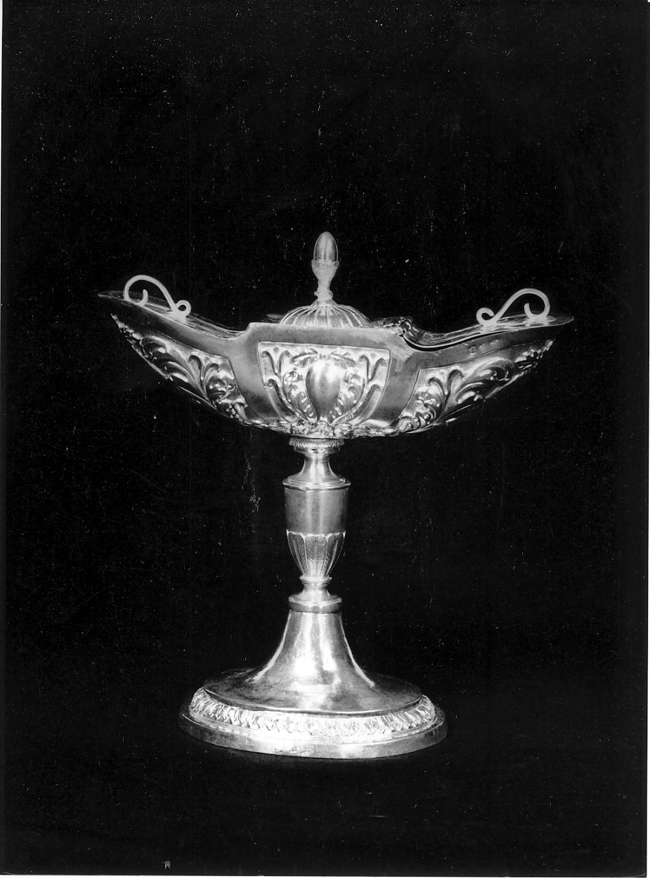 navicella portaincenso, insieme - ambito bresciano (prima metà sec. XIX)