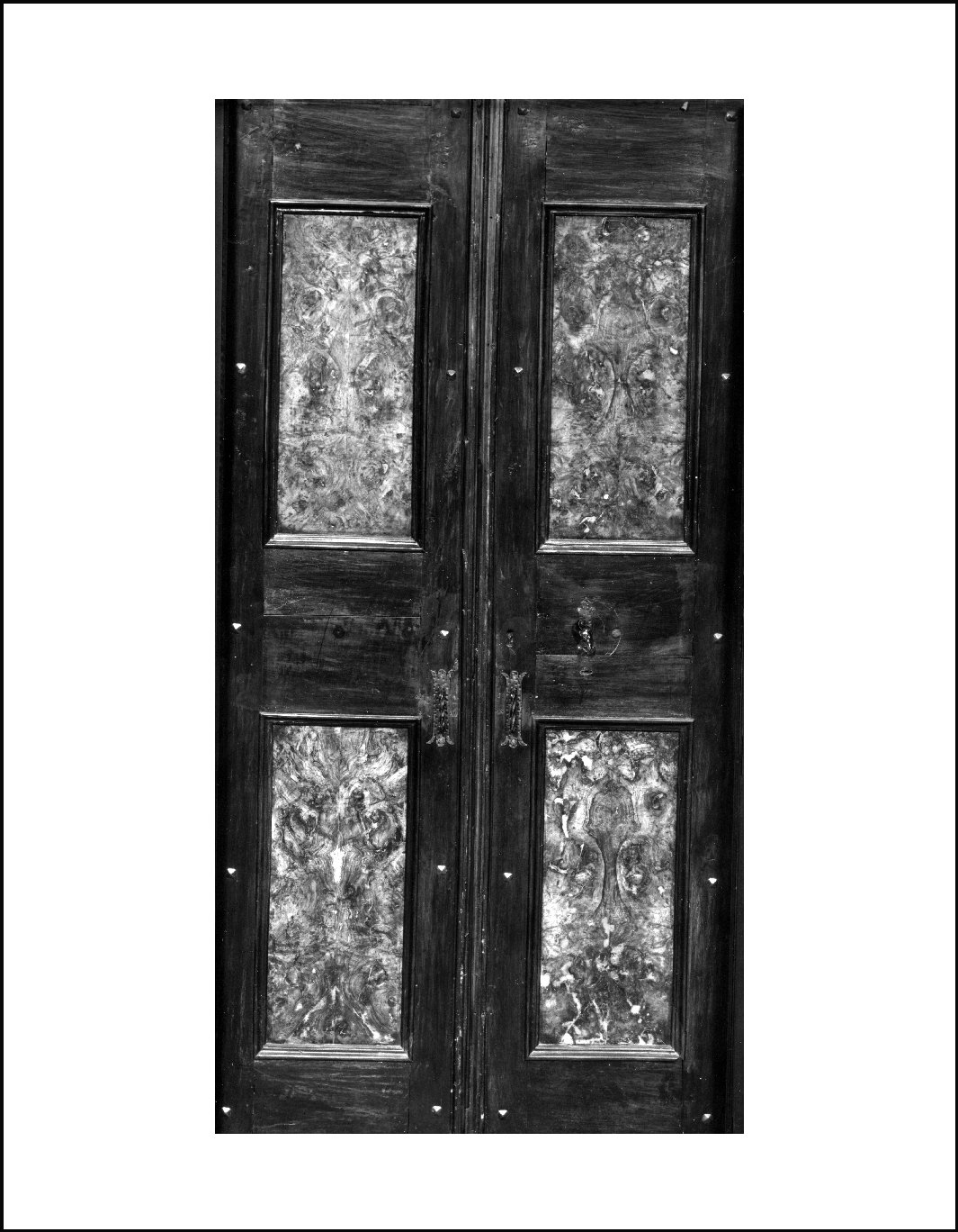 porta - a due battenti, opera isolata - ambito lombardo (sec. XVIII)