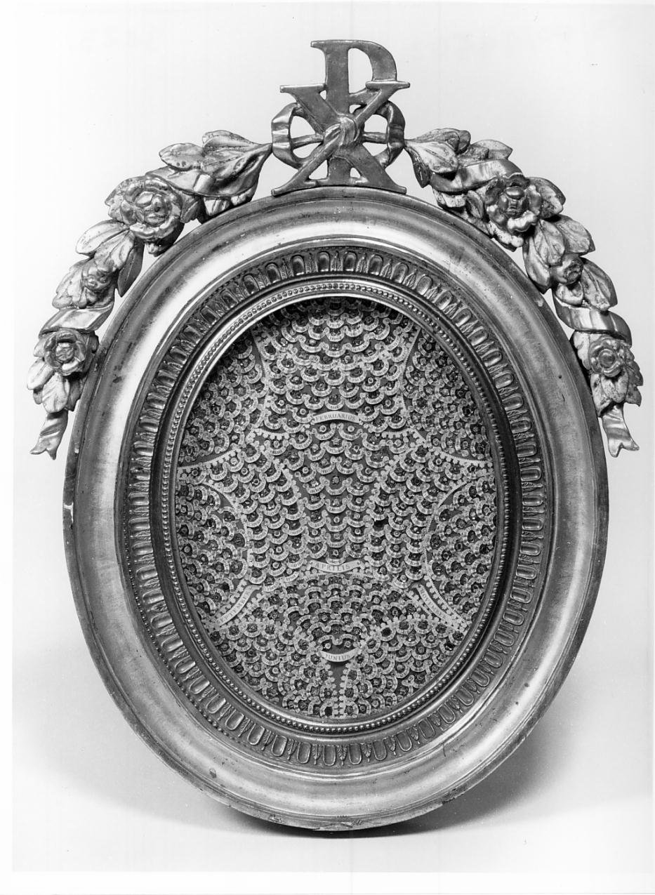 reliquiario - a tabella, serie - ambito lombardo (prima metà sec. XIX)