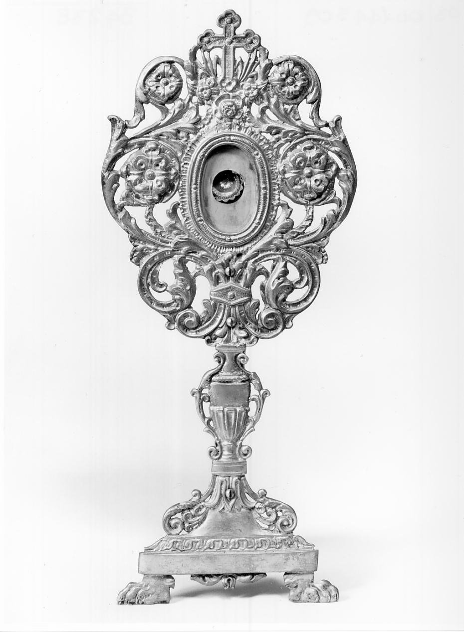 reliquiario - a ostensorio, opera isolata - ambito lombardo (sec. XIX)