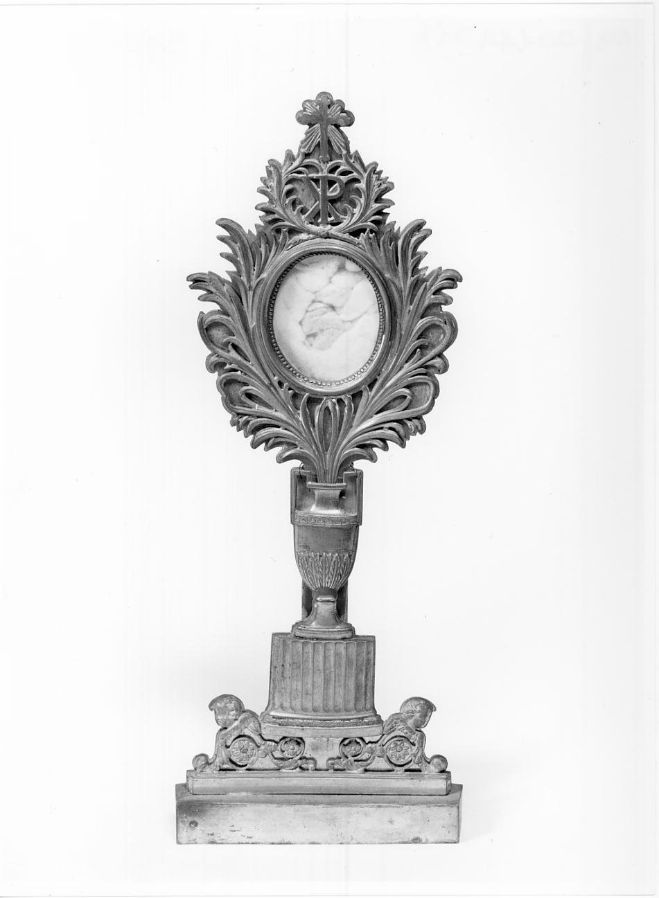 reliquiario - a ostensorio, opera isolata - ambito lombardo (sec. XIX)