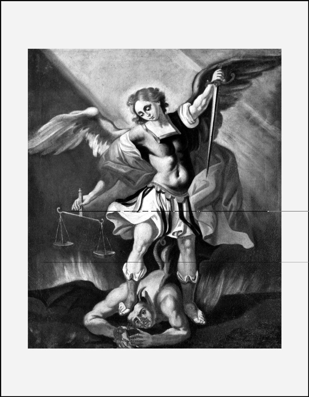 San Michele Arcangelo (dipinto, opera isolata) - ambito lombardo (seconda metà sec. XVIII)