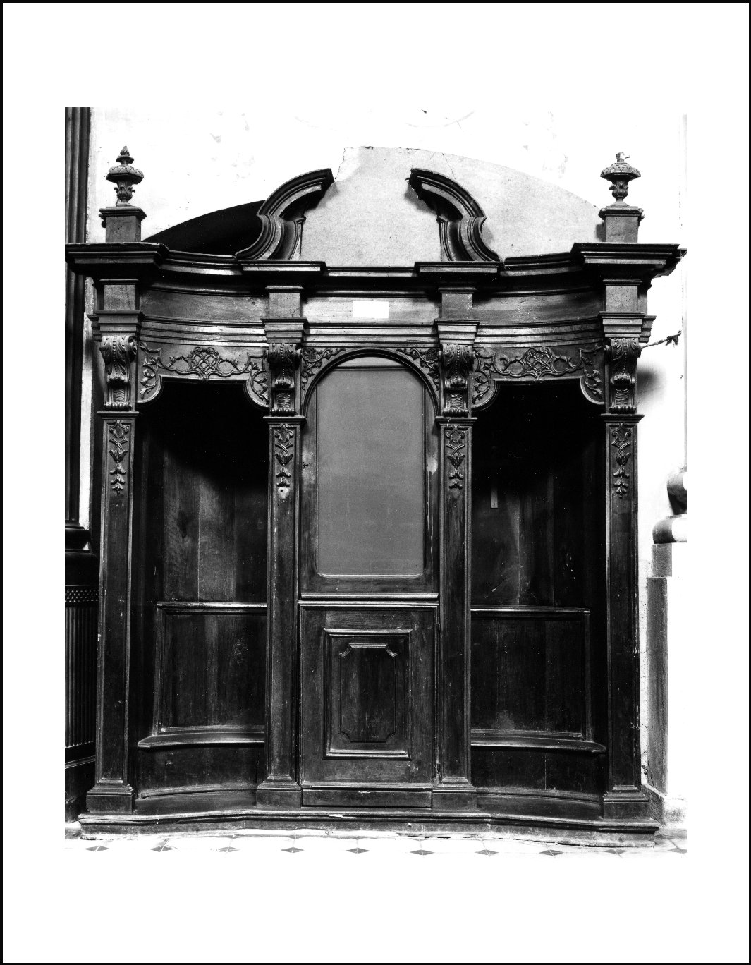 confessionale, serie - ambito lombardo (sec. XVIII)