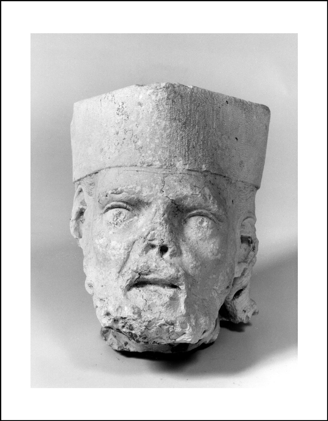 Testa di Santo Prelato (?) (scultura, frammento) - ambito lombardo (fine sec. XVII)