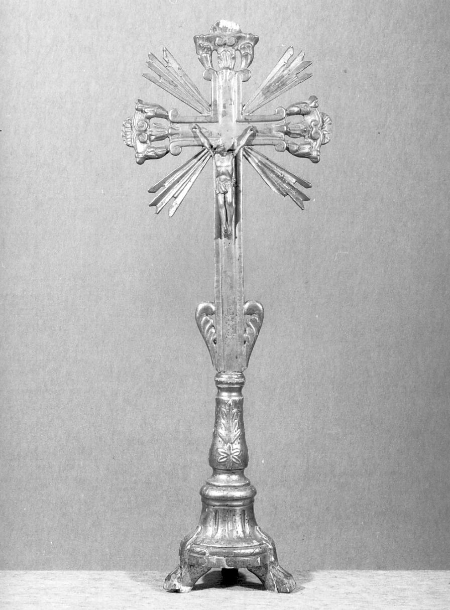 croce d'altare, opera isolata - ambito mantovano (seconda metà sec. XIX)