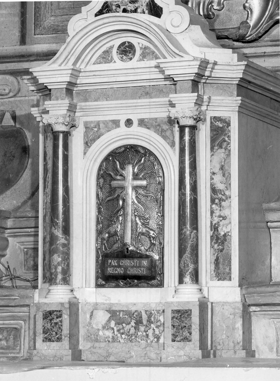 tabernacolo - a tempietto, elemento d'insieme - ambito mantovano (ultimo quarto sec. XVIII)