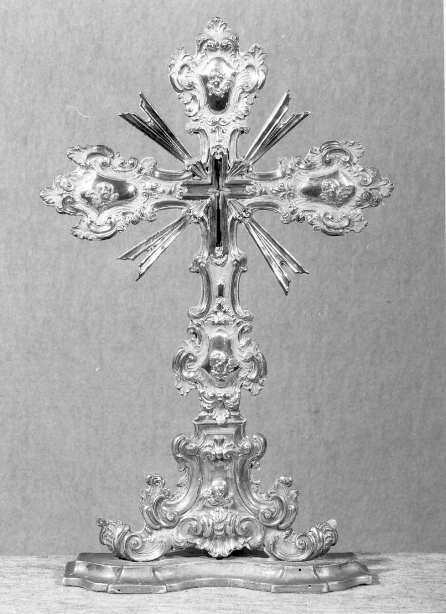 stauroteca, opera isolata - ambito mantovano (seconda metà sec. XVIII)