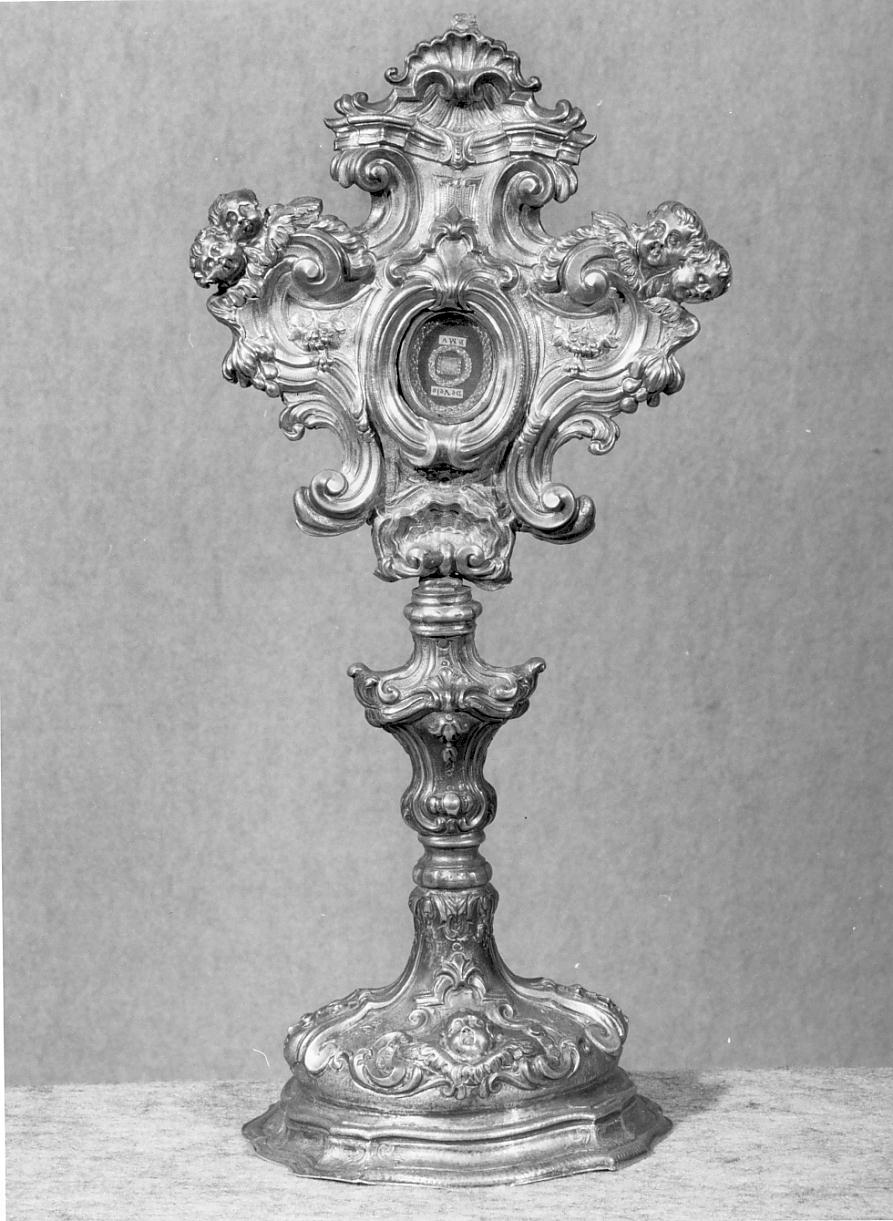 reliquiario - a ostensorio, opera isolata - ambito mantovano (seconda metà sec. XVIII)