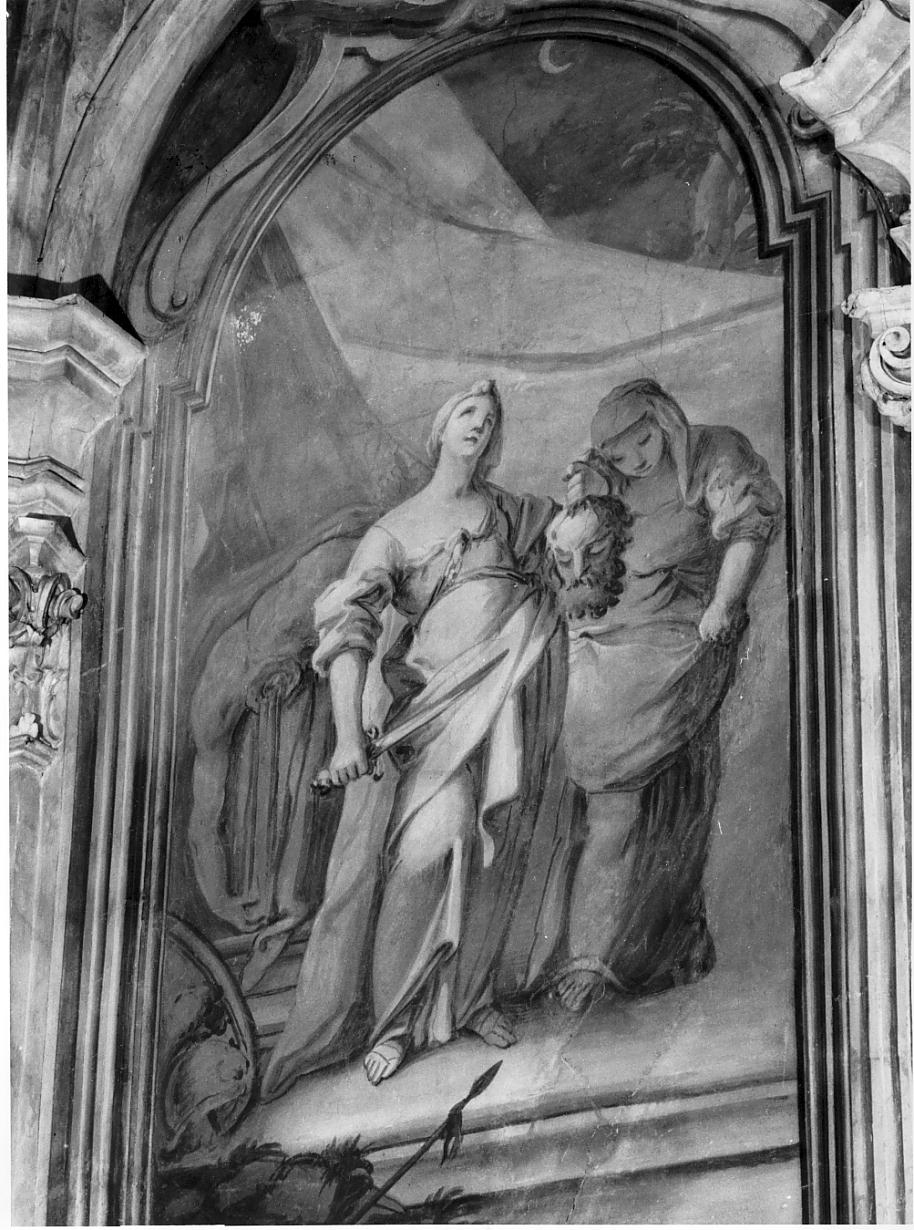 Giuditta con la testa di Oloferne (dipinto, elemento d'insieme) di Milani Giuseppe (sec. XVIII)