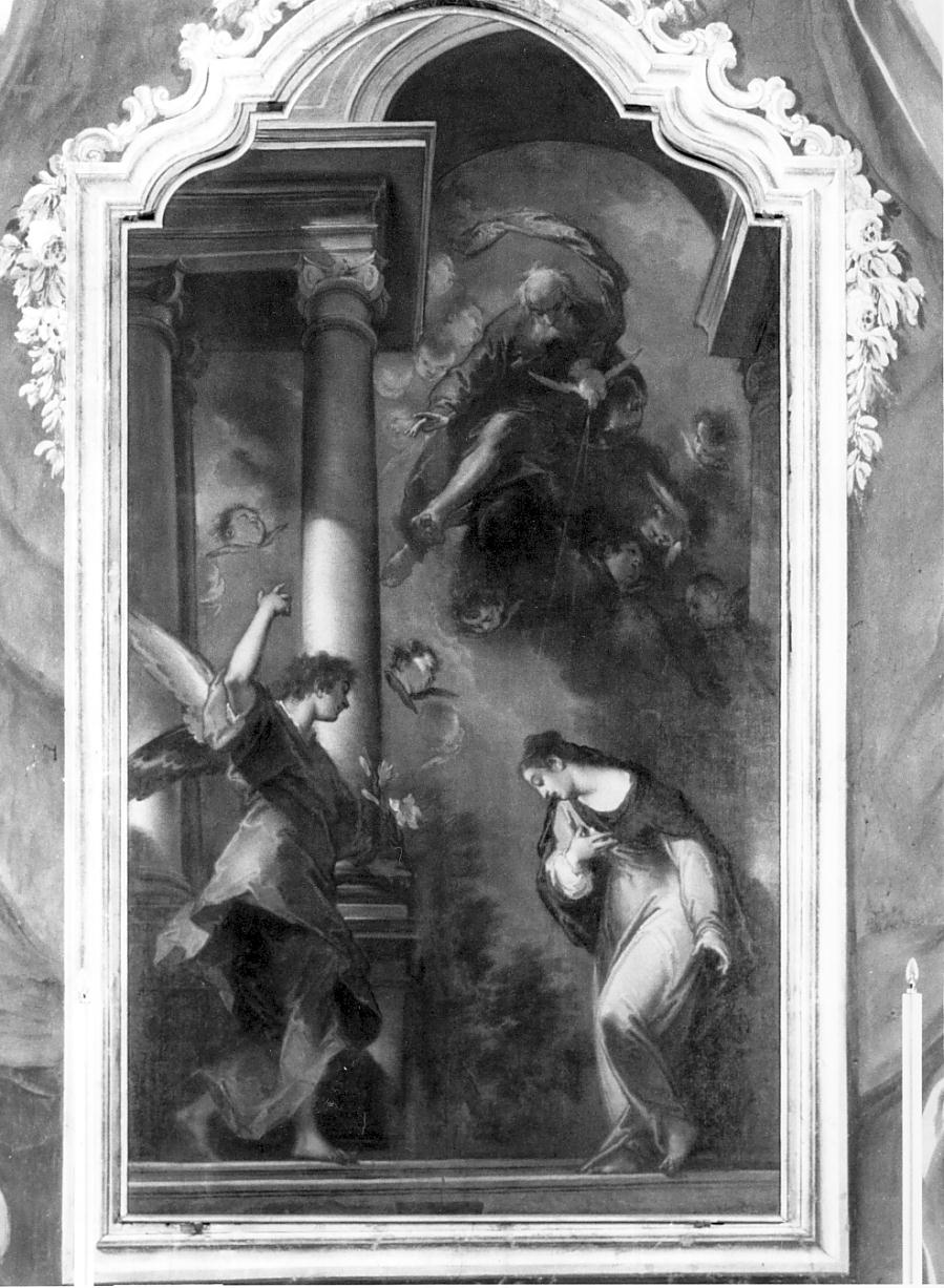 Annunciazione (dipinto, opera isolata) di Bazzani Giuseppe (sec. XVIII)