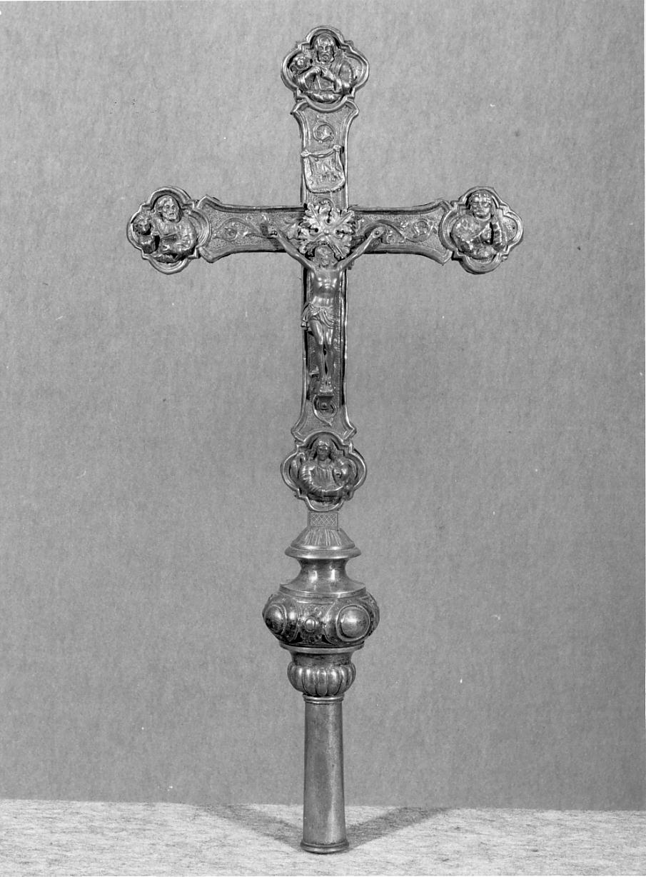croce processionale, opera isolata - ambito lombardo (prima metà sec. XIX)
