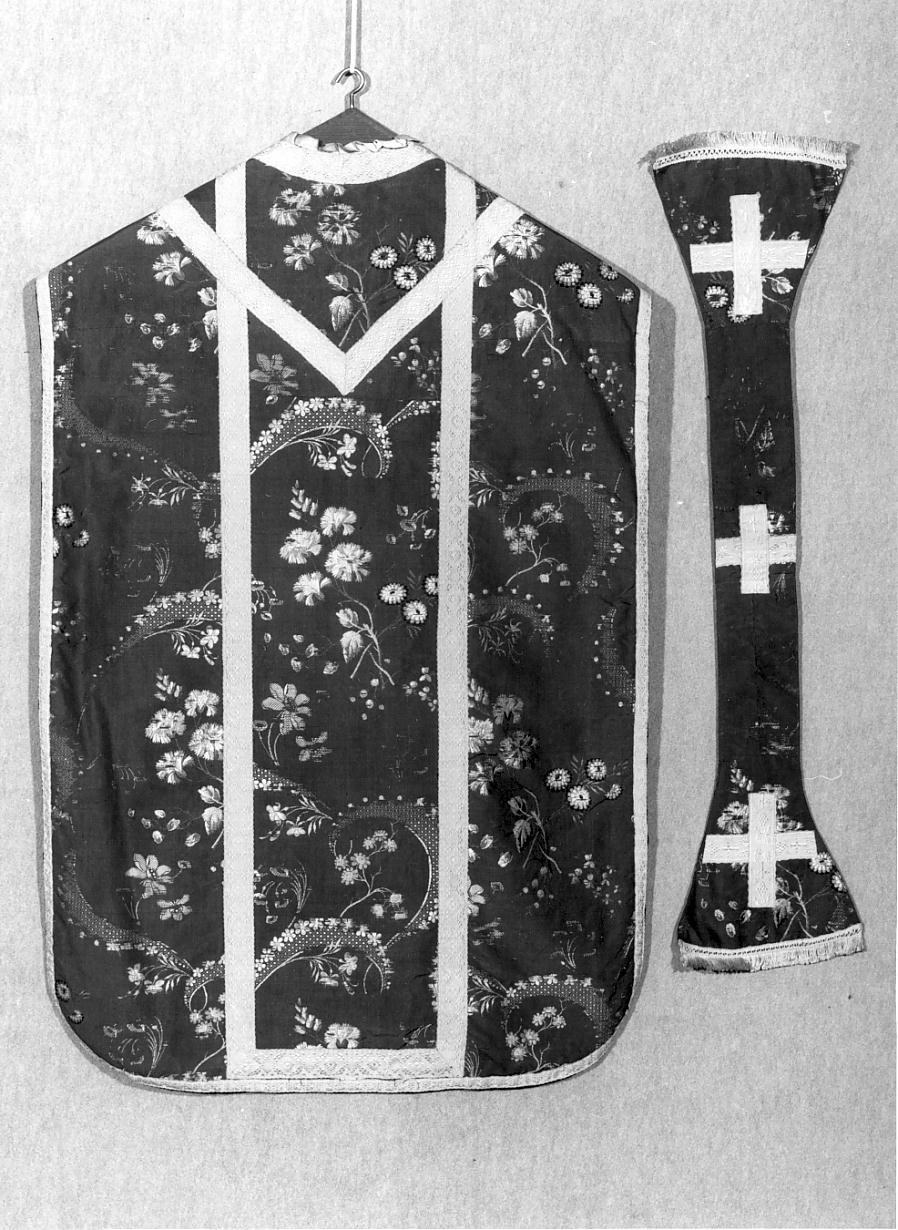 paramento liturgico, insieme - ambito mantovano (secc. XVIII/ XIX)