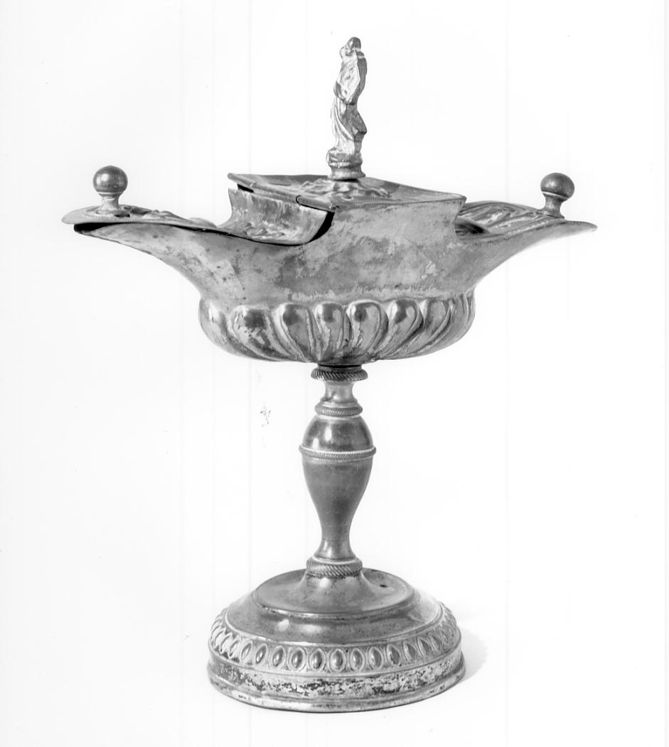 navicella portaincenso, opera isolata - bottega mantovana (ultimo quarto sec. XIX)