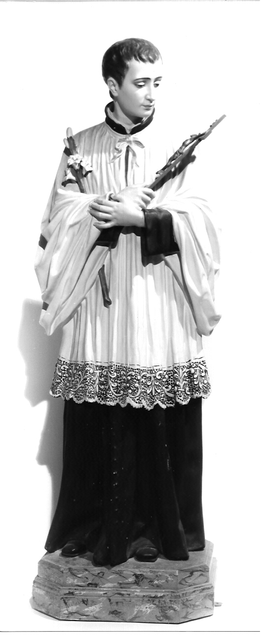 San Luigi Gonzaga (statua, opera isolata) - ambito lombardo (sec. XX)