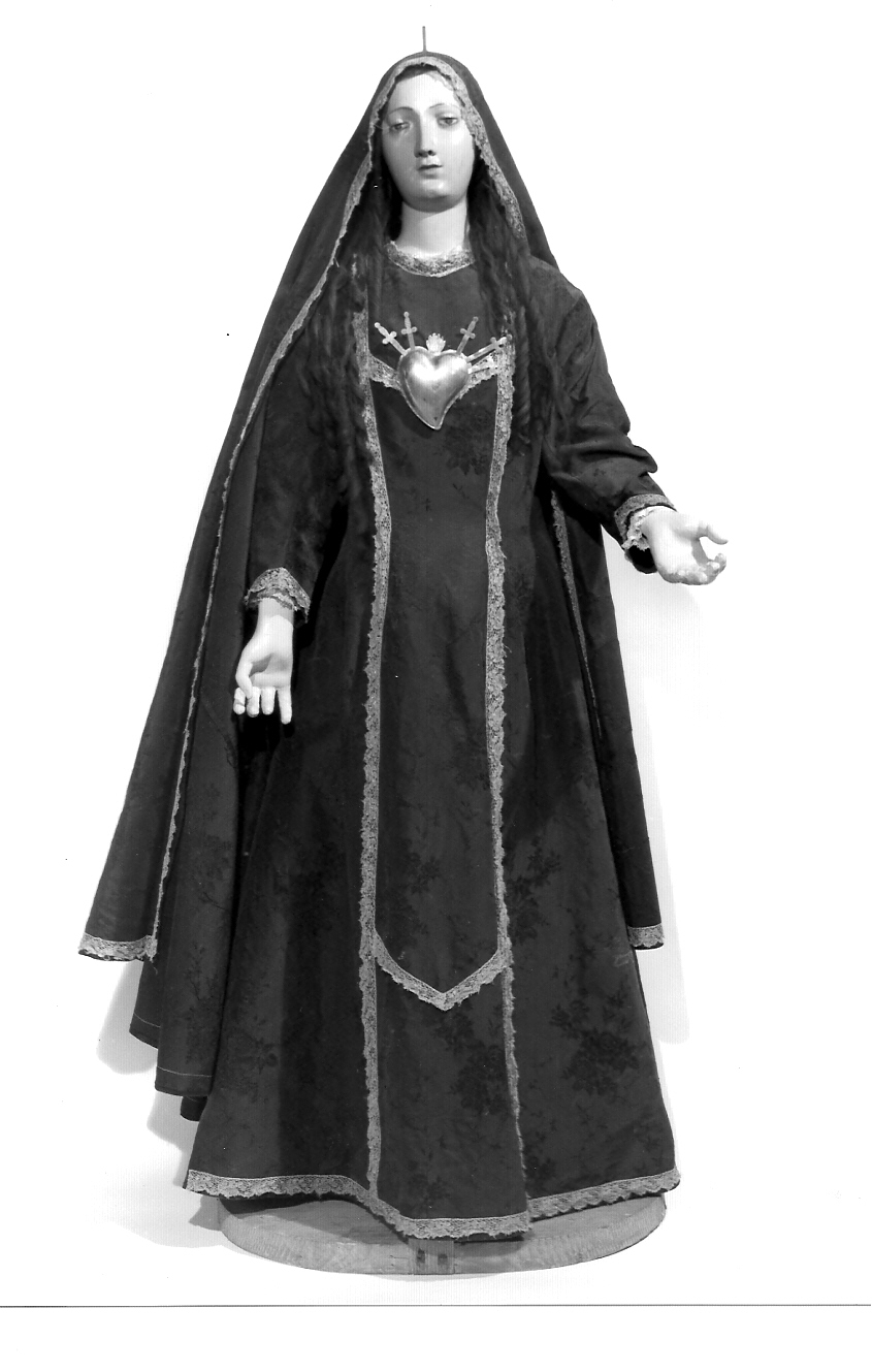 Madonna Addolorata (statua, opera isolata) - ambito lombardo (secondo quarto sec. XX)