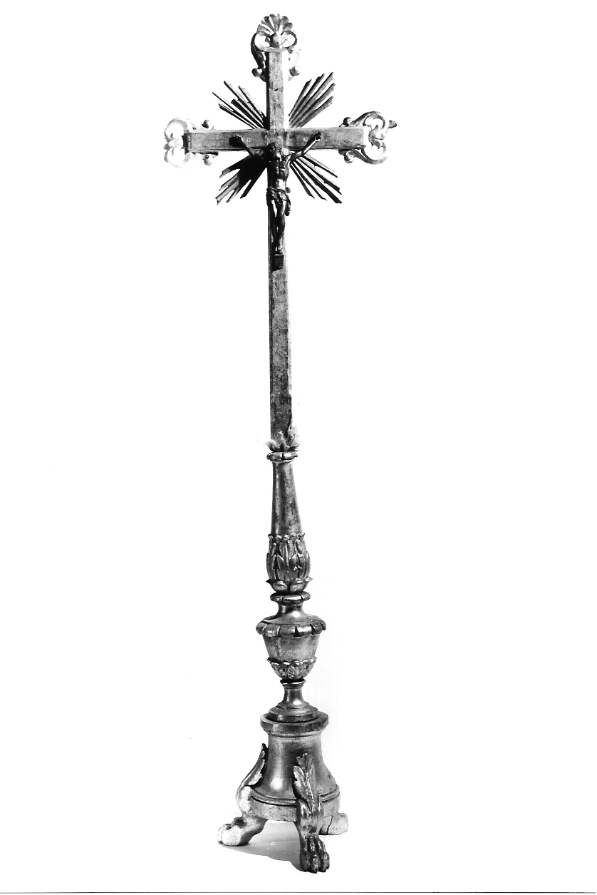 croce d'altare, elemento d'insieme - ambito veneto (primo quarto, prima metà sec. XIX, sec. XX)