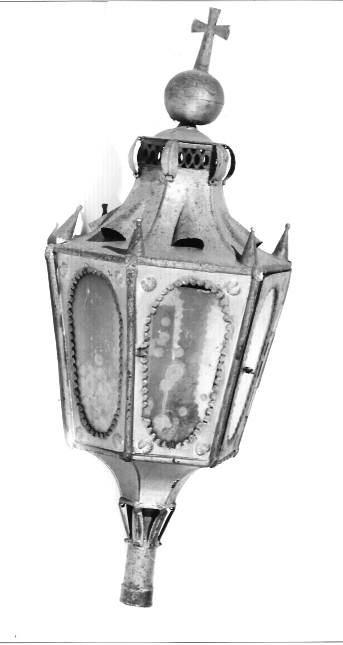lanterna processionale, serie - bottega lombarda (fine/inizio secc. XIX/ XX)