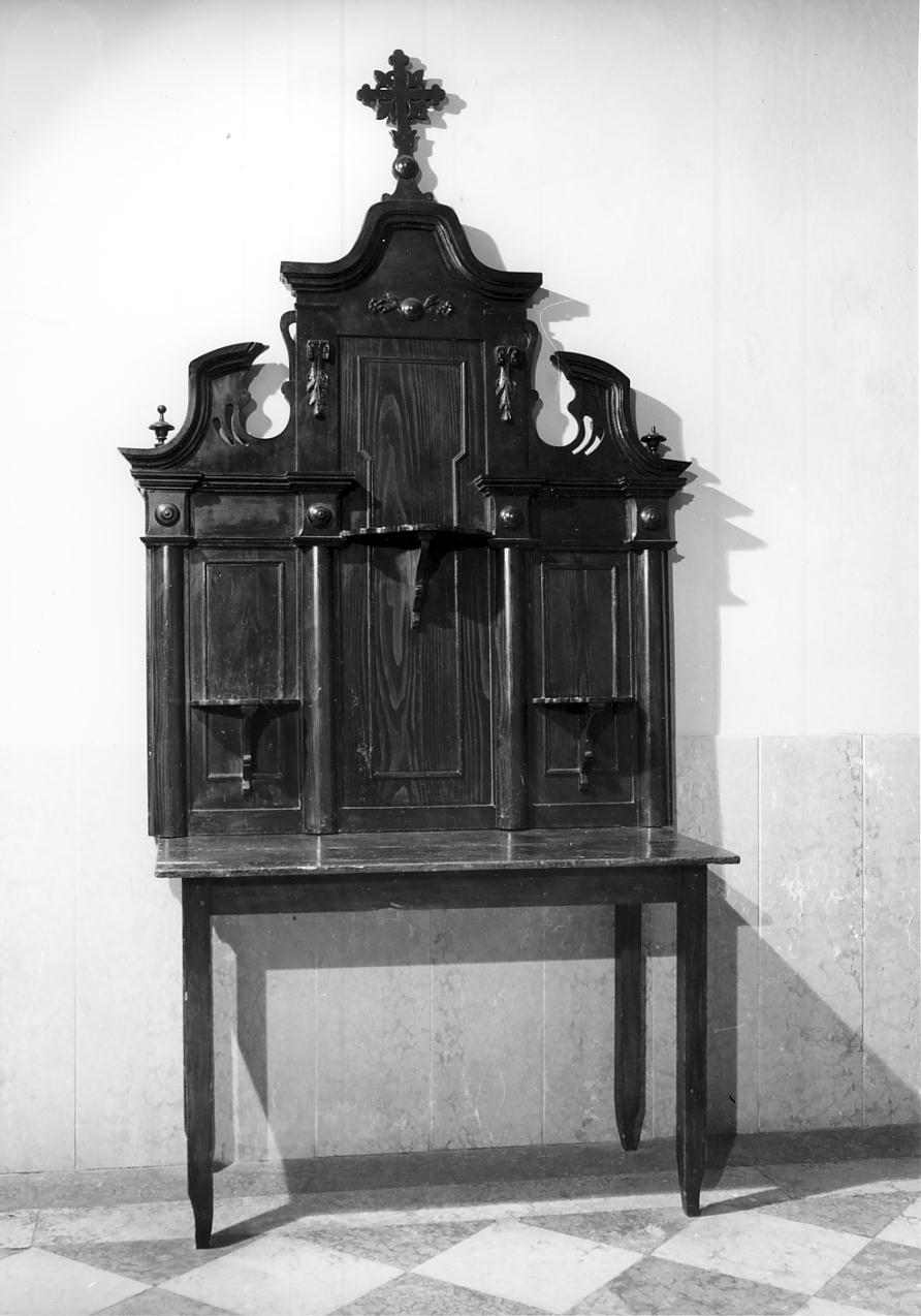 alzata, opera isolata - bottega lombarda (fine/inizio secc. XIX/ XX)