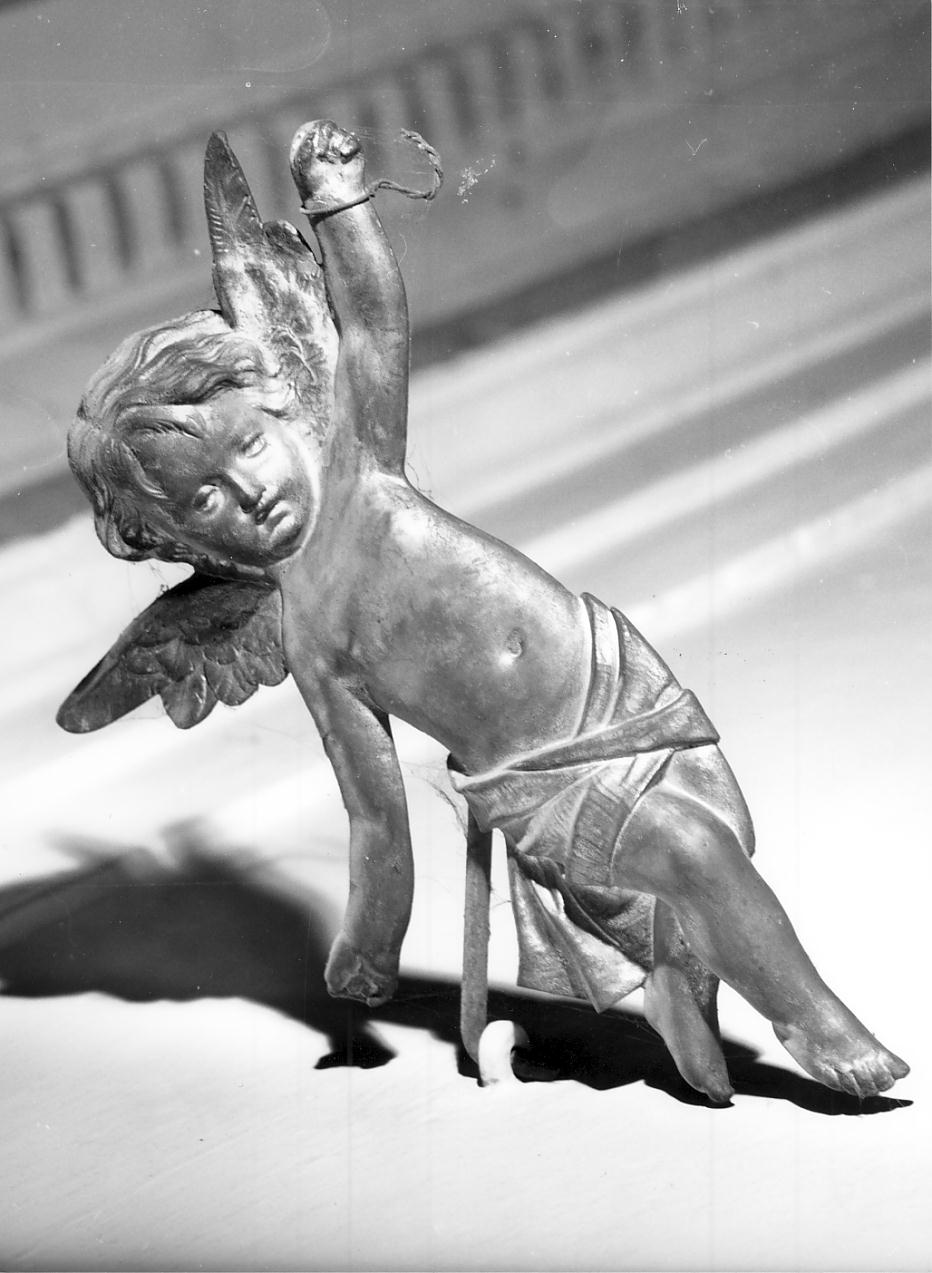 angioletti reggicortina (statuetta, serie) - ambito lombardo (seconda metà sec. XIX)