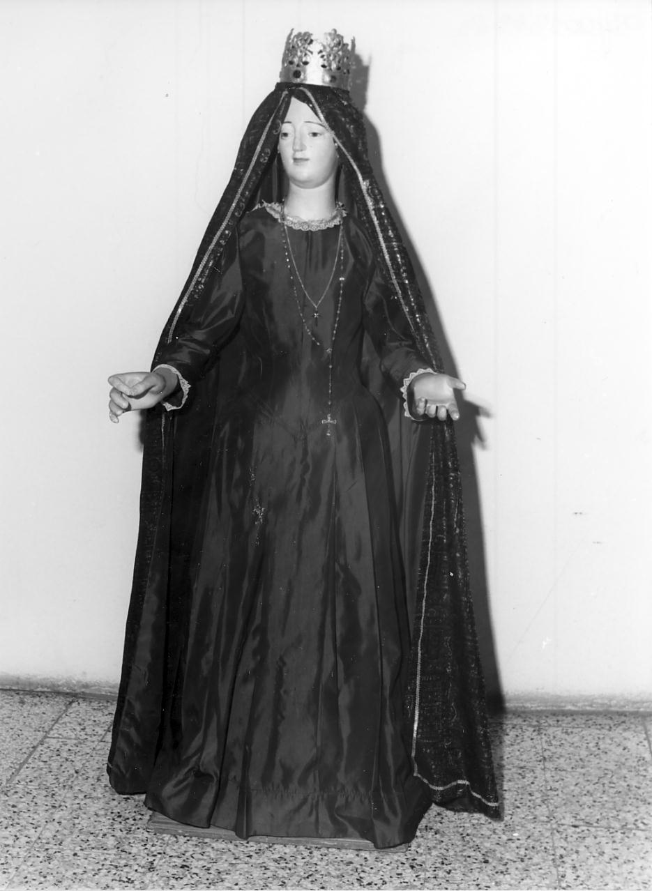 Madonna Addolorata (statua, opera isolata) - ambito romano (primo quarto sec. XX)