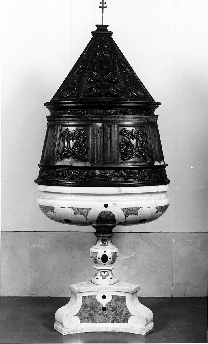 coperchio del fonte battesimale, elemento d'insieme - ambito lombardo (prima metà sec. XVIII)