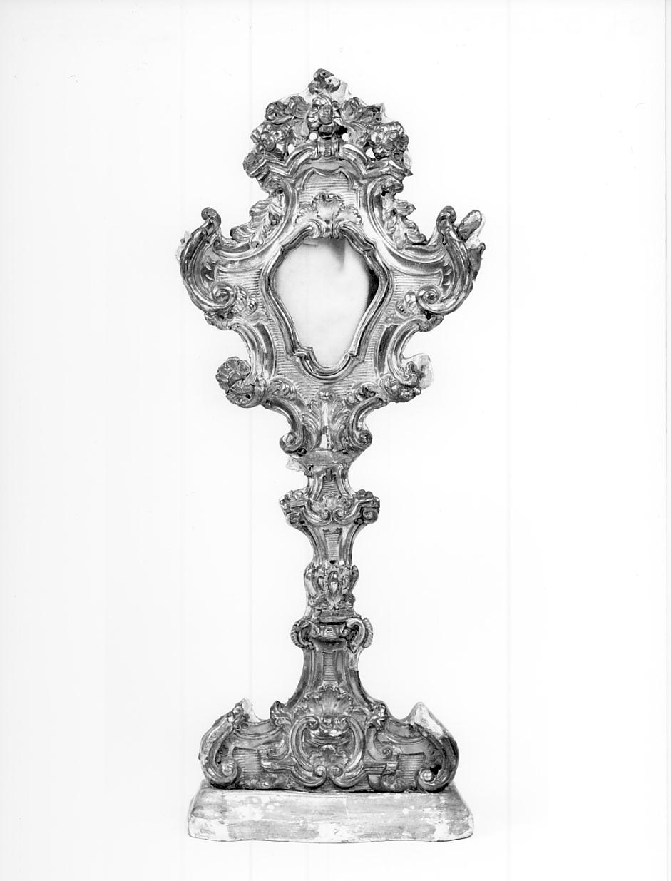 reliquiario - a ostensorio, opera isolata - ambito cremonese (seconda metà sec. XVIII)