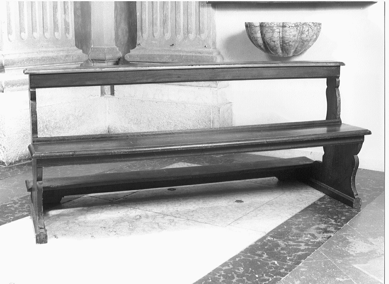 banco da chiesa, serie - ambito lombardo (seconda metà sec. XIX)