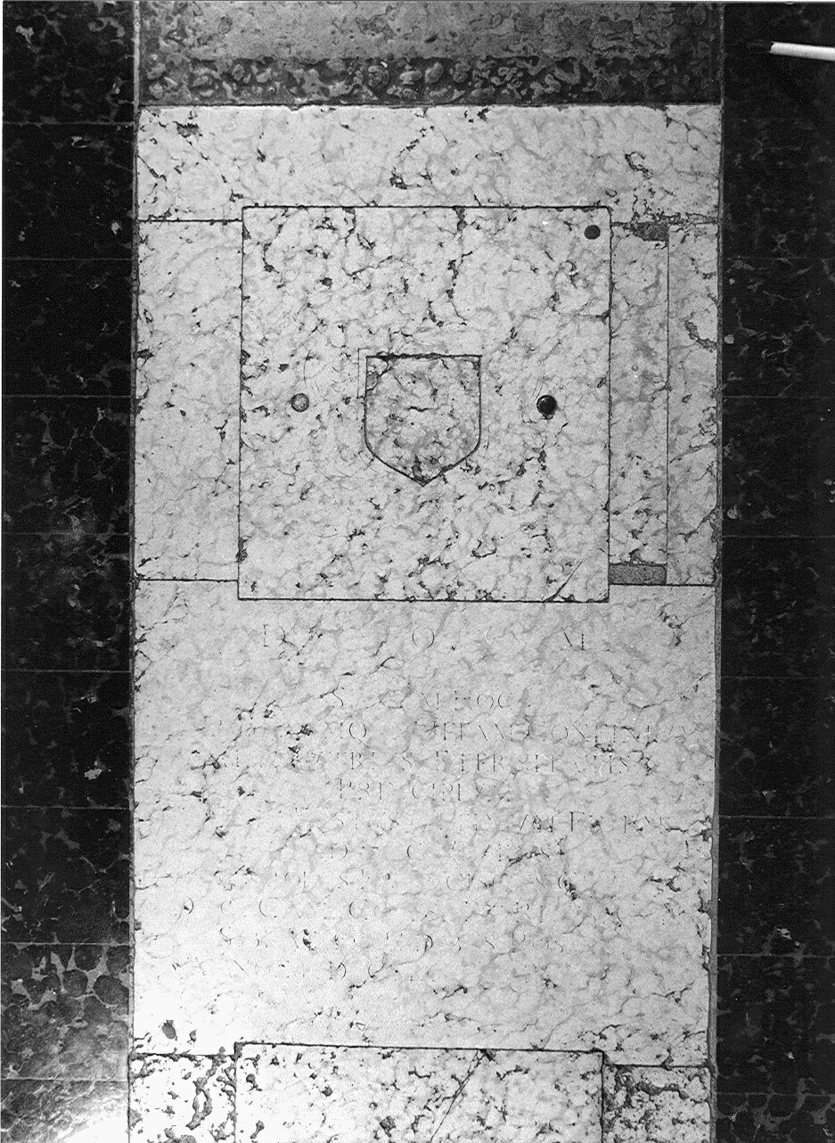 stemma (lapide tombale, opera isolata) - ambito mantovano (seconda metà sec. XVII)