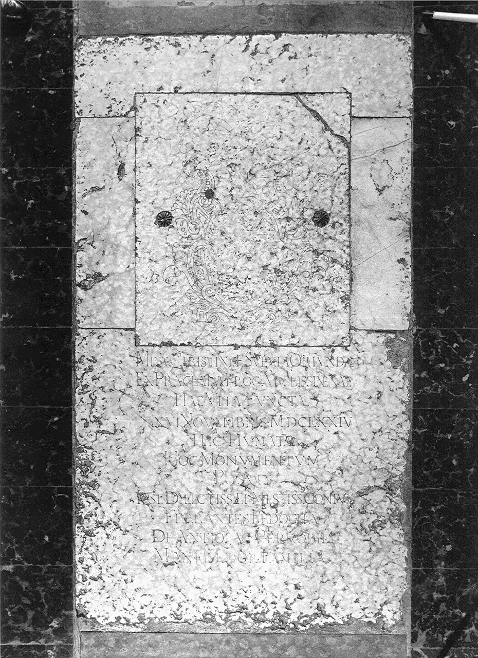 stemma (lapide tombale, opera isolata) - ambito mantovano (terzo quarto sec. XVII)