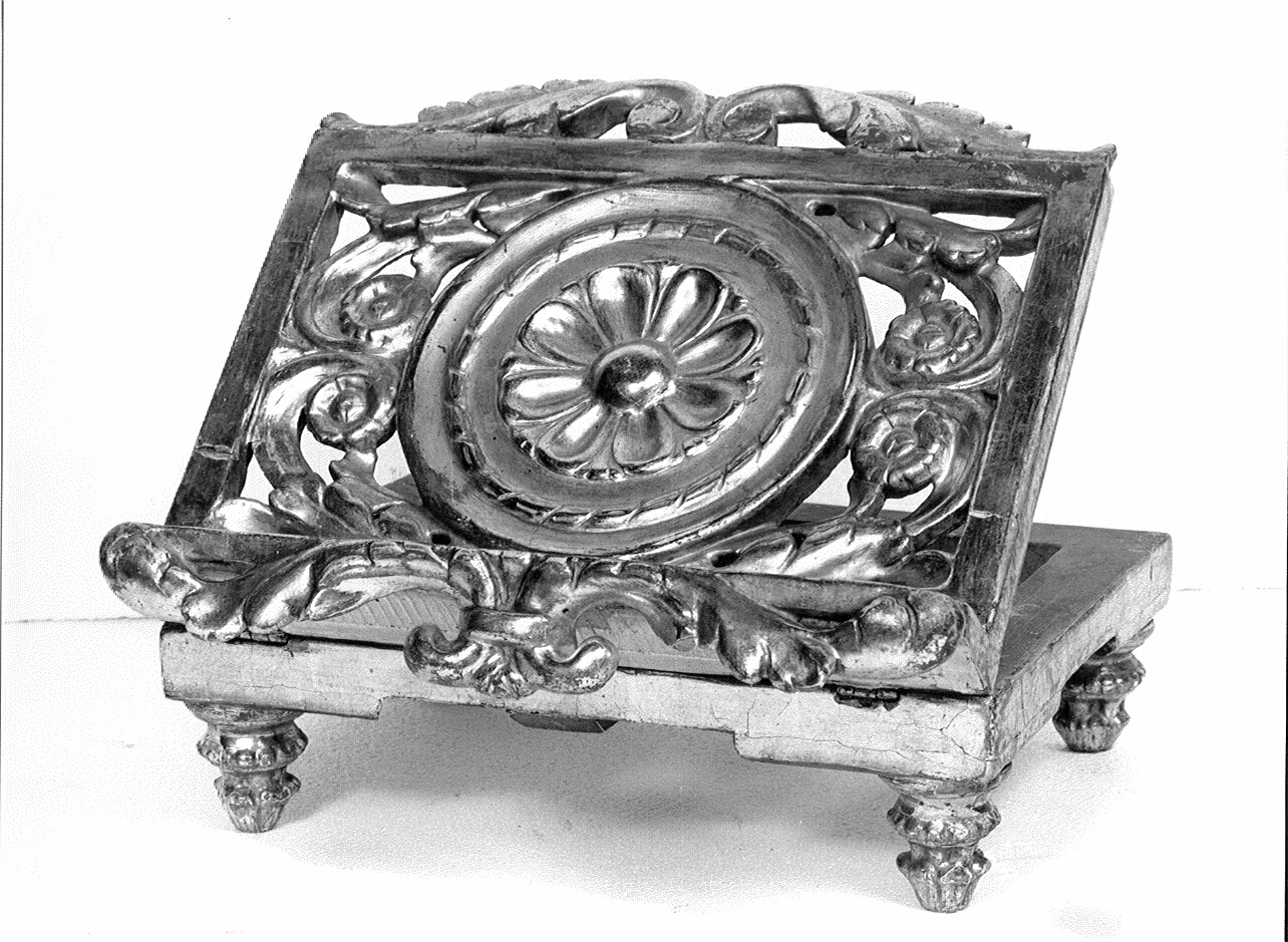 leggio da tavolo - pieghevole, opera isolata - ambito lombardo (seconda metà, prima metà sec. XVIII, sec. XIX)