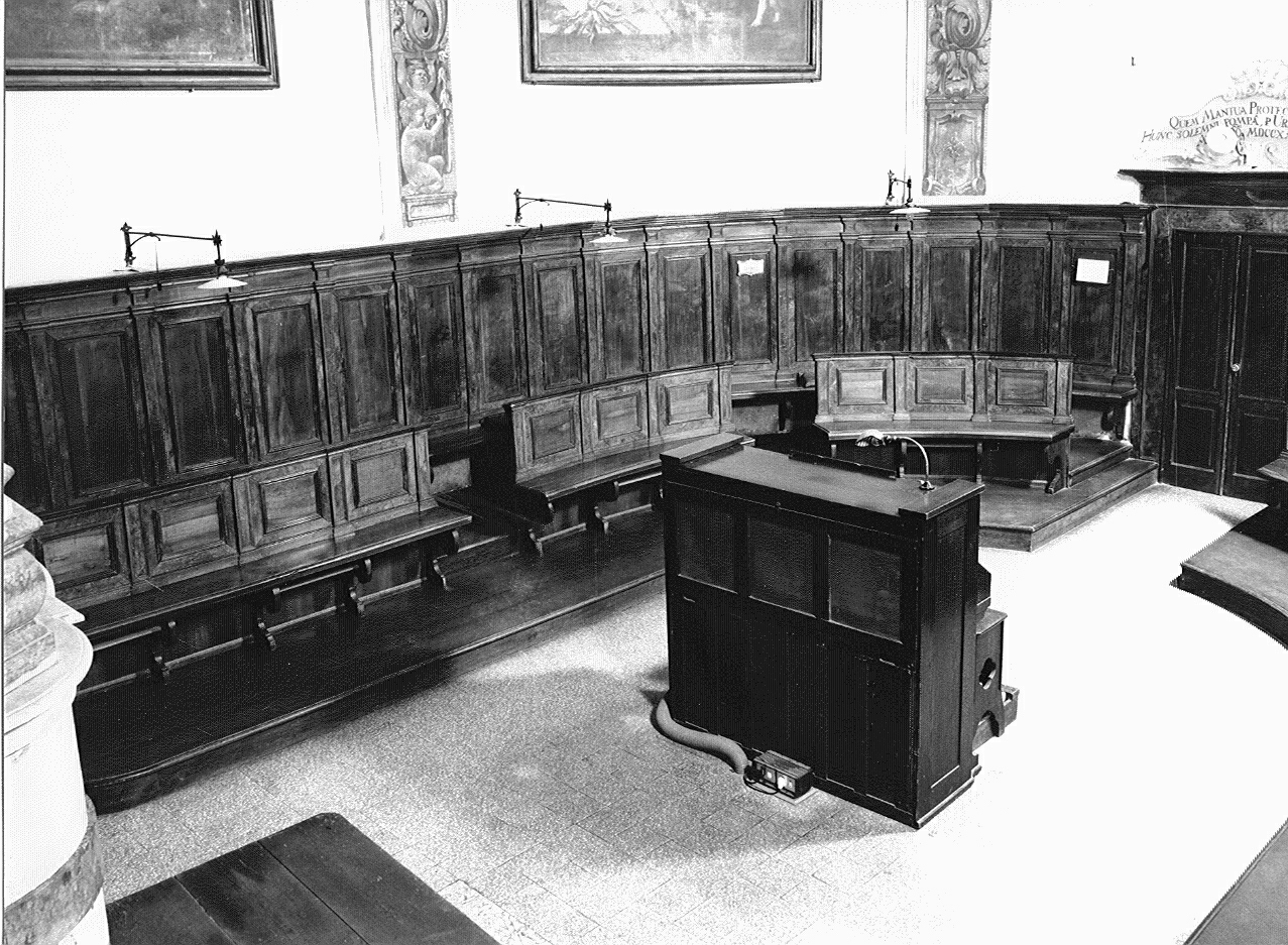 stalli del coro, elemento d'insieme - ambito lombardo (prima metà sec. XVIII)