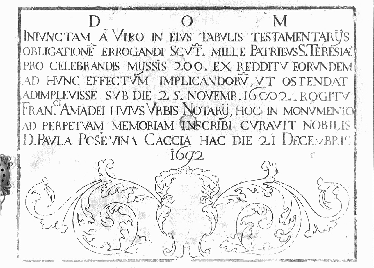stemma gentilizio e motivi decorativi vegetali (lapide commemorativa, opera isolata) - ambito mantovano (sec. XVII)