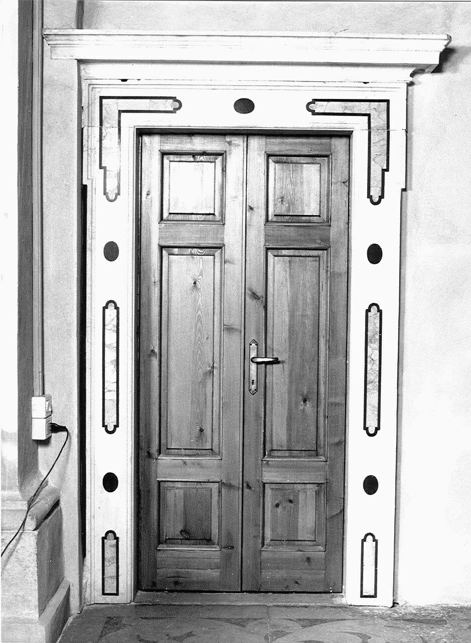 mostra di porta, serie - ambito lombardo (primo quarto sec. XVIII)