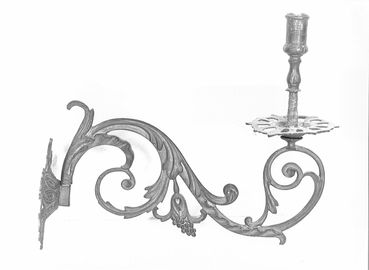 candeliere da parete, serie - ambito lombardo (ultimo quarto sec. XIX)