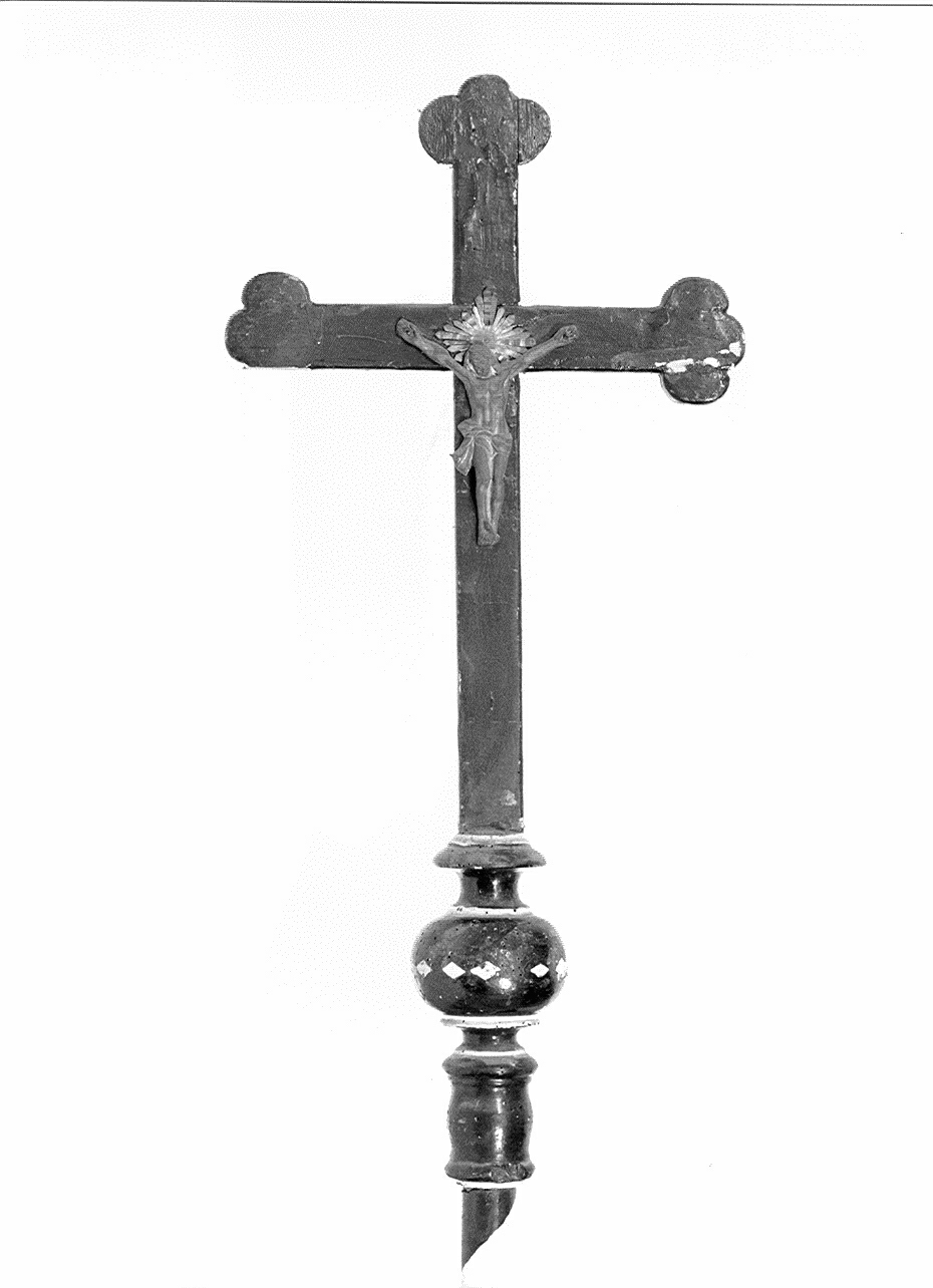 croce processionale, opera isolata - ambito lombardo (ultimo quarto sec. XIX)