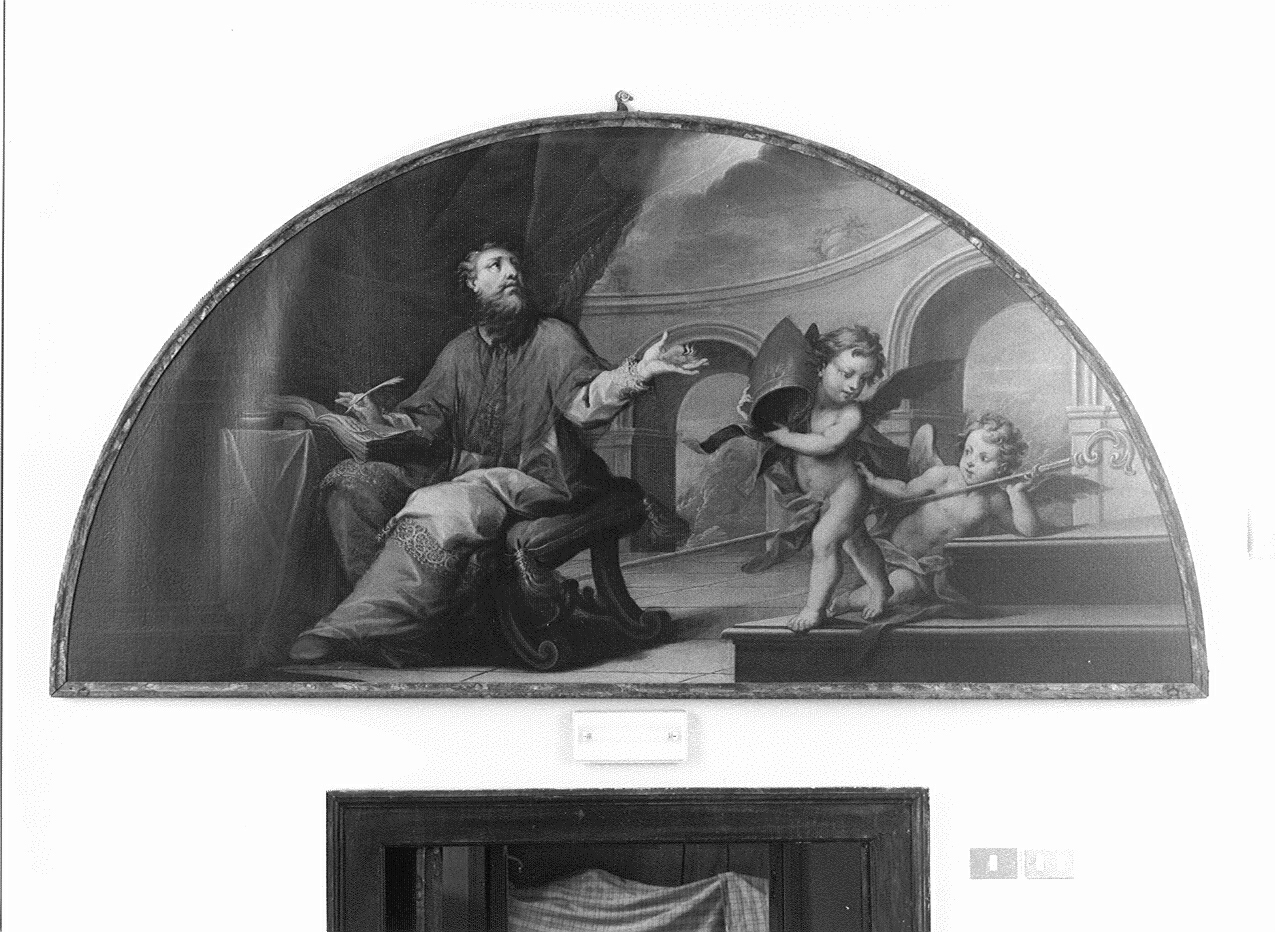 Sant'Agostino (dipinto, opera isolata) di Fabbri Pietro detto dell'Oboe (secondo quarto sec. XVIII)