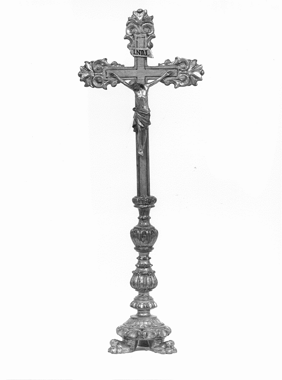 croce da tavolo, opera isolata - ambito lombardo (seconda metà sec. XIX)