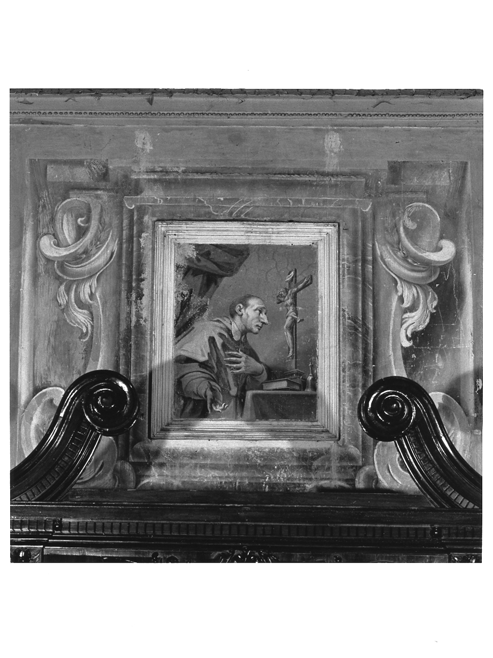 San Carlo Borromeo in preghiera (dipinto, opera isolata) di Sassi Giovanni Battista (sec. XVIII)