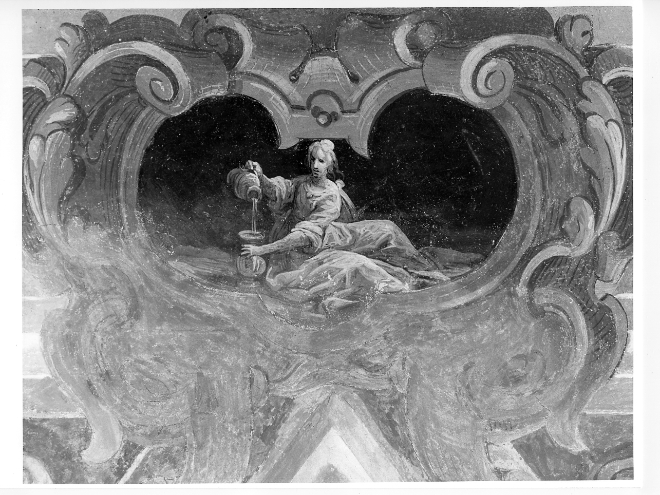 Temperanza (dipinto, elemento d'insieme) di Inchiocco Giovanni Giacomo detto Barbello (e aiuti) (sec. XVII)