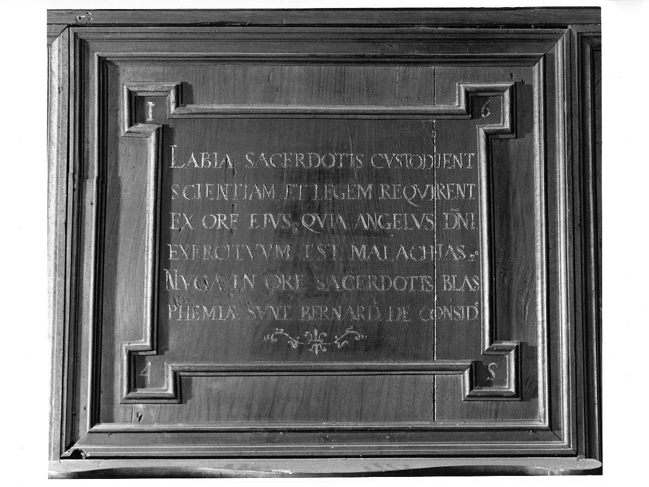 targa, opera isolata - ambito lombardo (sec. XVII)