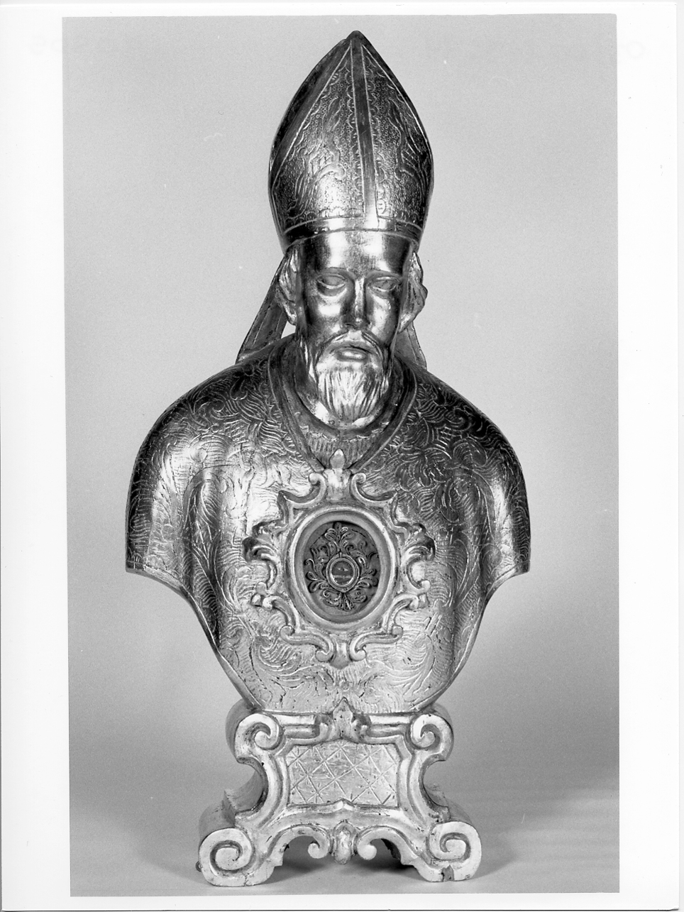 reliquiario - a busto, elemento d'insieme - ambito lombardo (prima metà sec. XVIII)