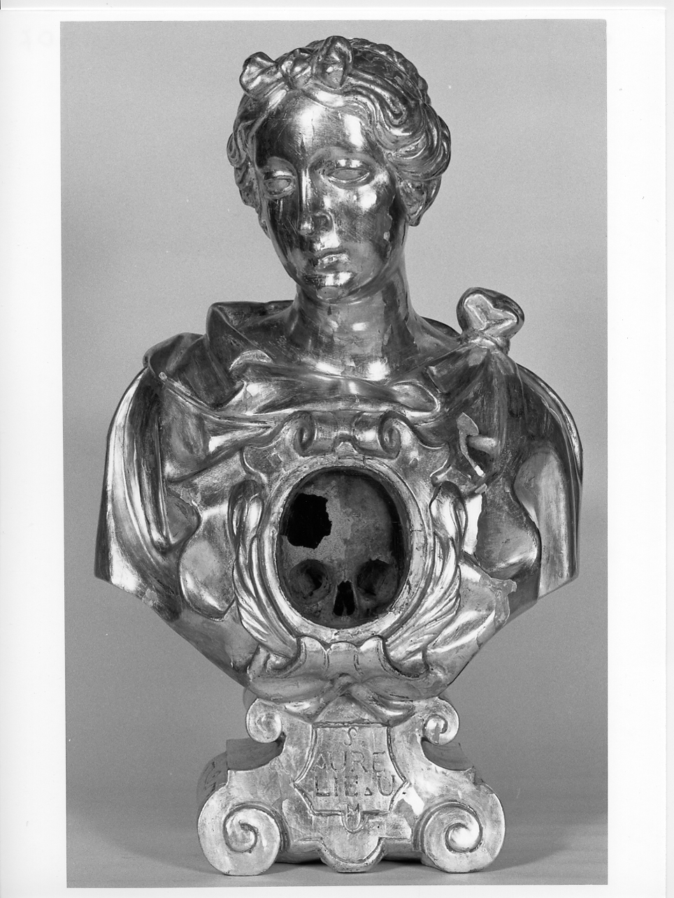 reliquiario - a busto, elemento d'insieme - ambito lombardo (seconda metà sec. XVII)