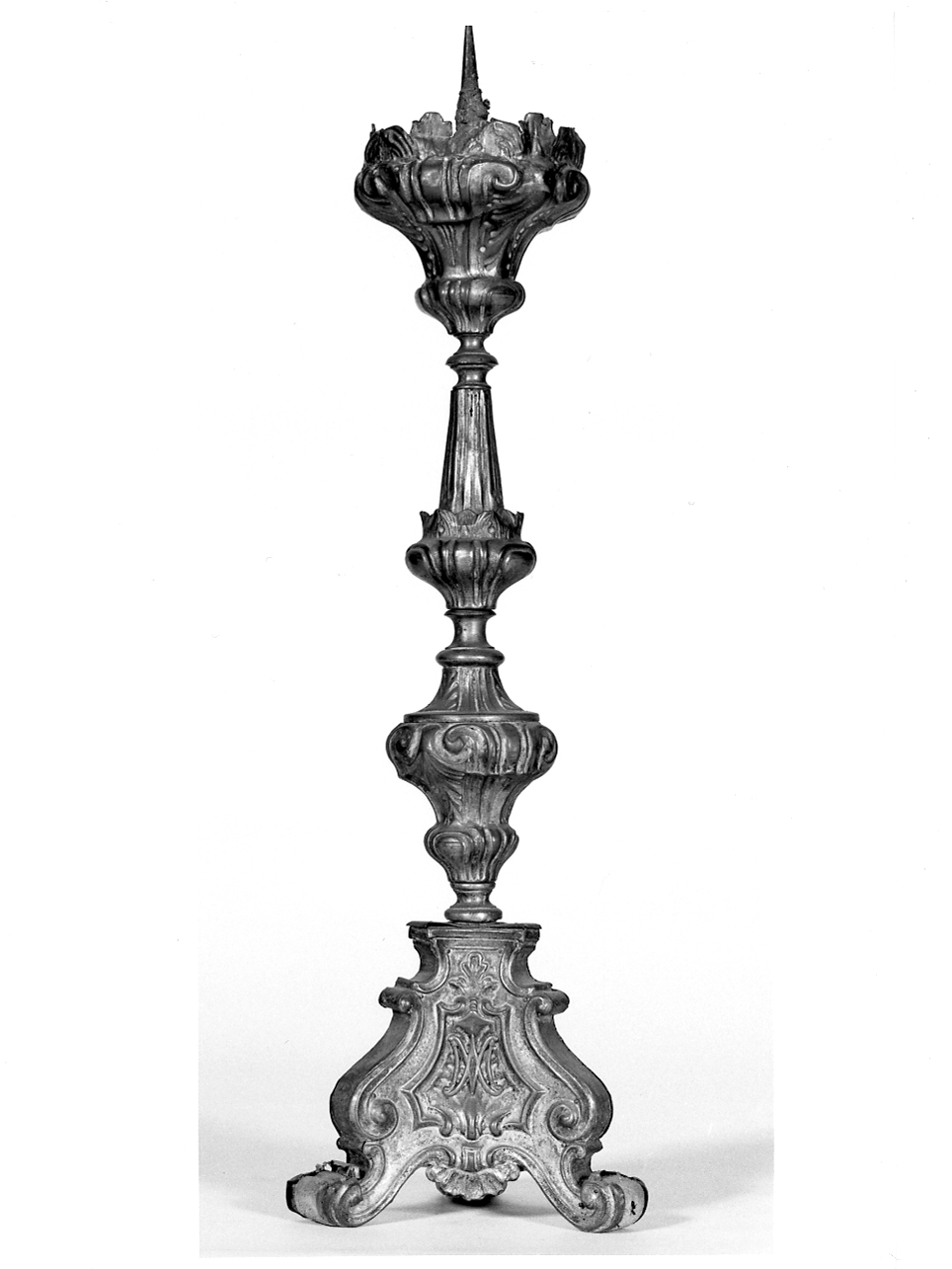 candeliere d'altare, serie - ambito lombardo (seconda metà sec. XVIII)